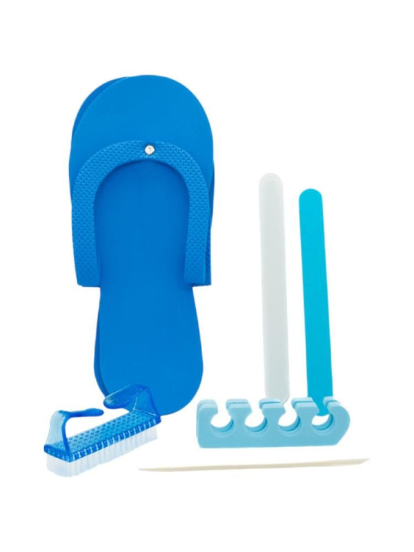 Salon System 8-in-1 Blue Pedicure Foot Care Set