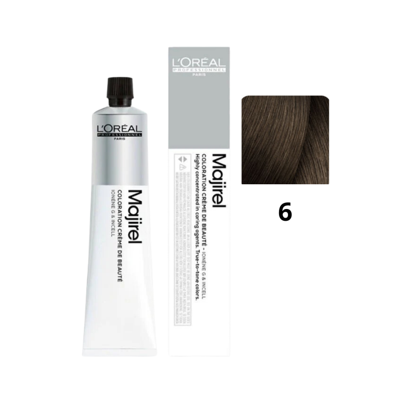 L'Oreal Paris Permanent Hair Dye 6 Dark Blonde, Gray Coverage, 50ml