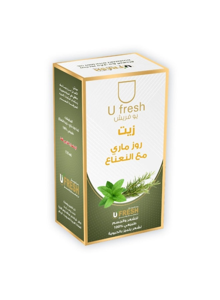 Hair and Skin Oil Best Hair and Skin Oil Rosemary and Mint Ufresh 125ml