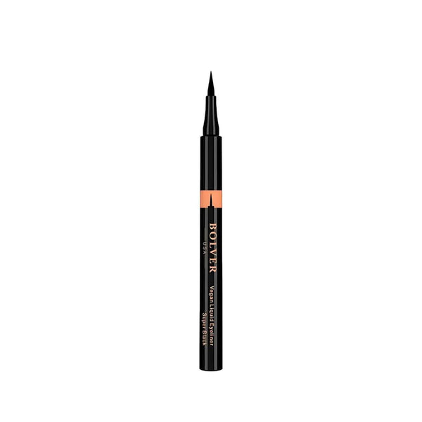 Bolver P704 Super Black Waterproof Liquid Eyeliner with Precision Brush
