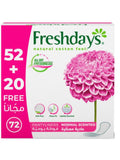 Scented Daily Panty Liners Softness Protection Fresh Days 72 Pieces