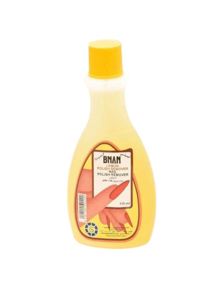 Acetone Nail Polish Remover Lemon Scent Banan 110ml