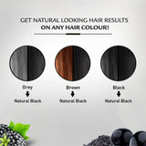 Vatika Oil Fusion Permanent Hair Color Natural Black Covers Grays Ammonia-Free 2.0