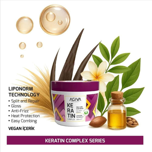 Keratin Hair Mask Intensive Repair Agiva 300ml