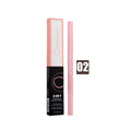 Christine Dual Eyebrow and Eyeliner Pencil, Shade 02 Brown, Double-Ended