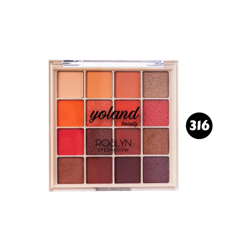 Yoland Beauty Roslyn Eyeshadow Palette 16 Colors No. 316, 24g