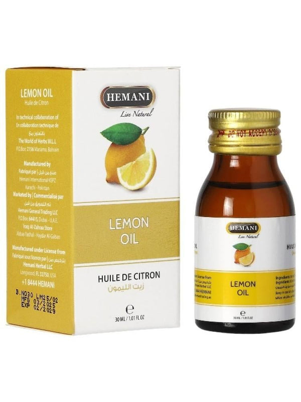 Lemon Essential Oil Aromatherapy Relaxing Hemani 30ml