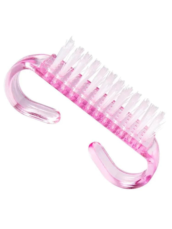 Salon System Manicure and Pedicure Brush Set - 12 Pieces - Pink