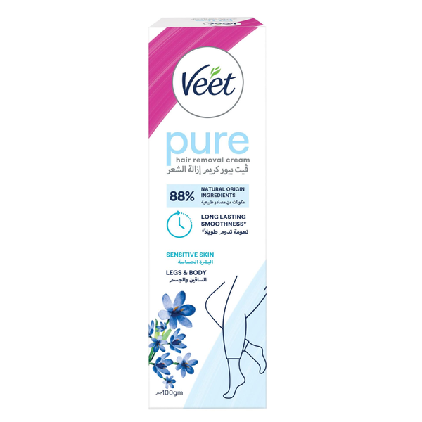 Sensitive Hair Removal Cream Pure Legs & Body Veet 100g
