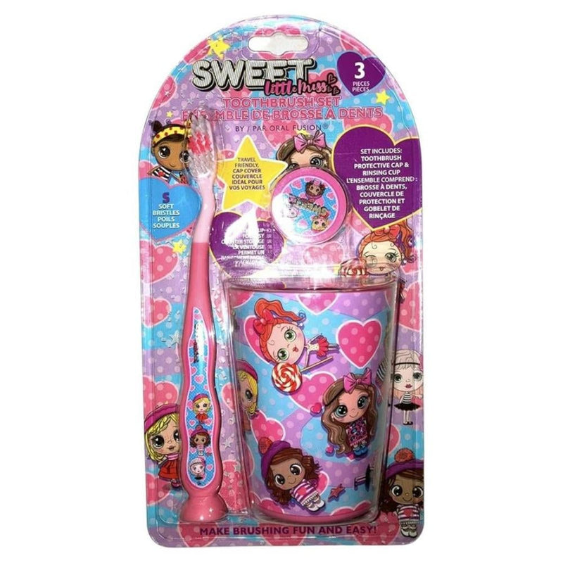 Norsina Children's Toothbrush, Soft Bristles, Cover & Storage Cup