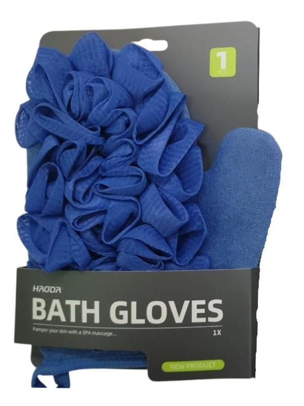Haoda Fingertip Bath Sponge - Blue