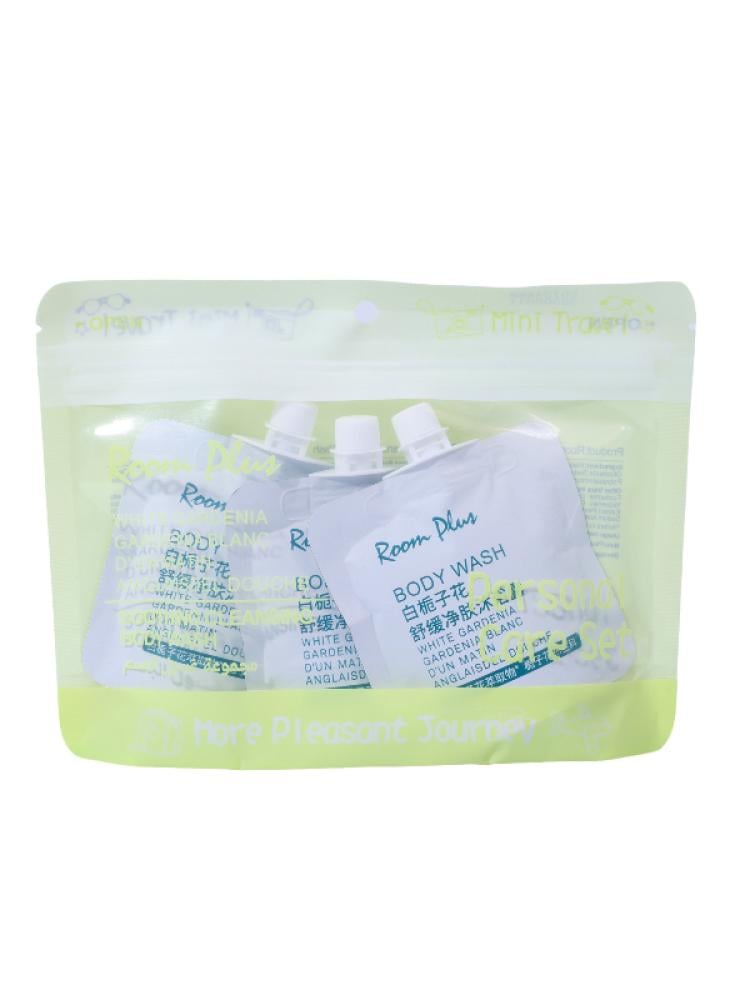 Best Travel Body Wash Mini Personal Care Set Gardenia Scent Room Plus 3x30ml