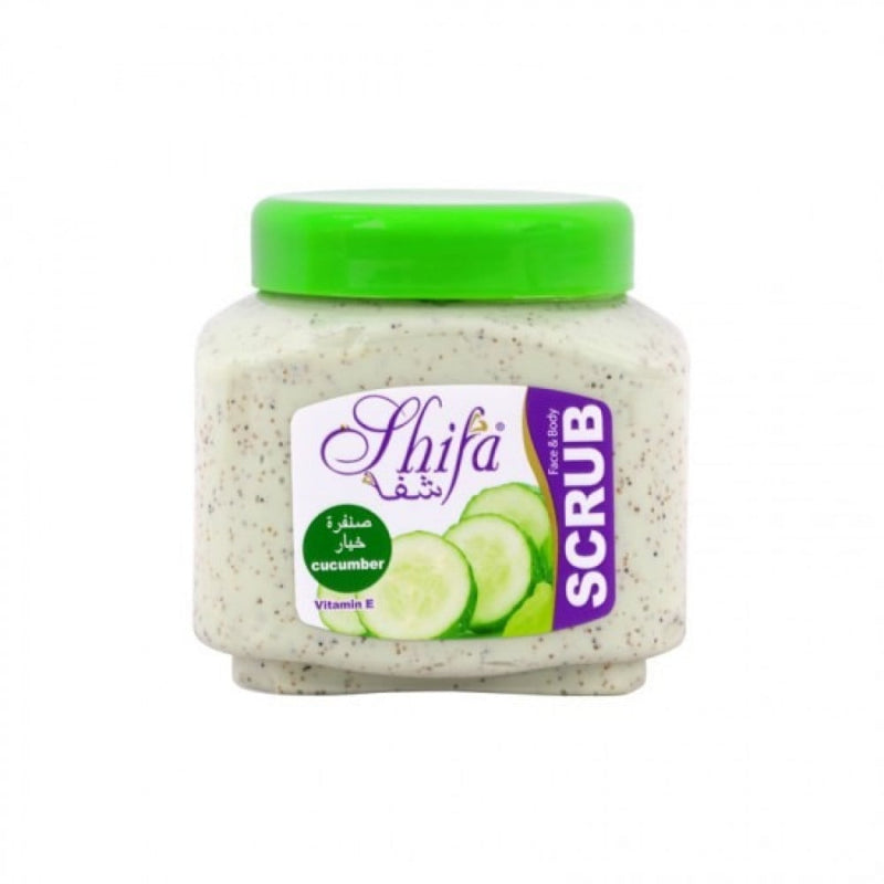 Shifa Cucumber Facial Scrub for Exfoliation, 300ml