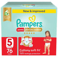 Pampers Active Fit Nappy Pants Size 5 Flexible Design 76 Count