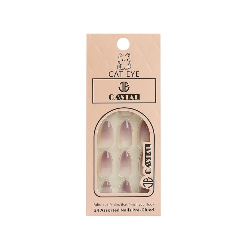 Castal Self-Adhesive Artificial Nails C10 24 Count Plastic