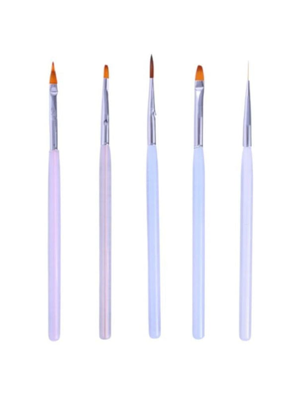 Salon System Nail Art Brush Set - 5 Pieces