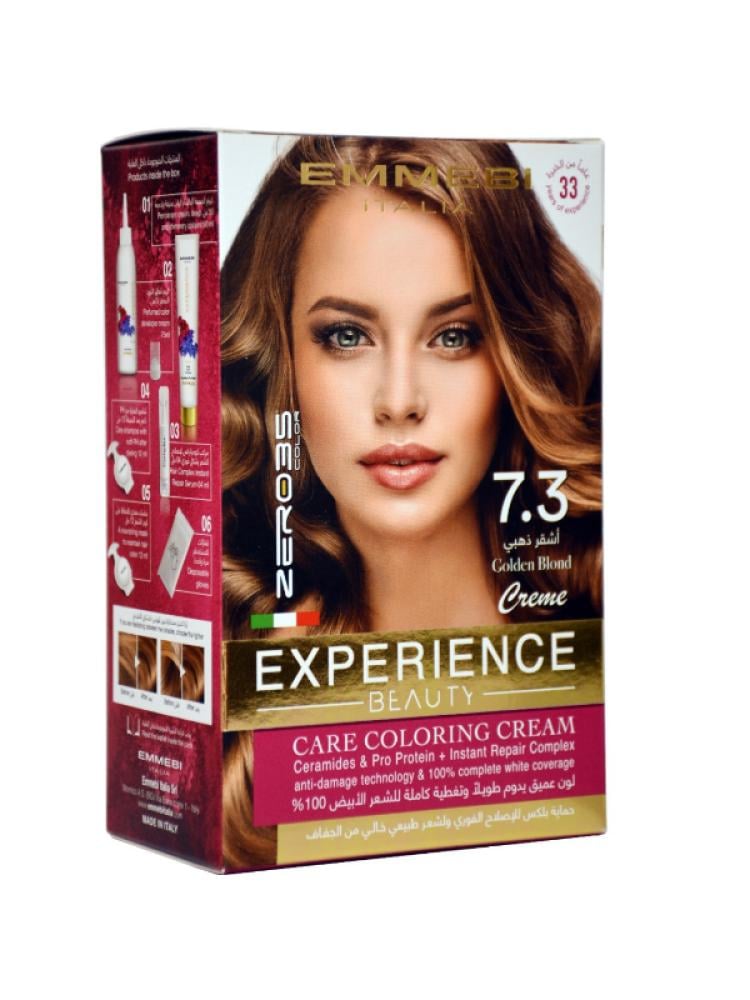 Zero 35 Permanent Hair Dye Kit - Shade 7.3 Golden Blonde with Ceramides