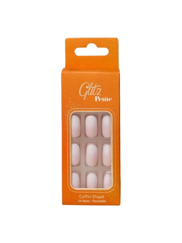 Glitz Petite Coffin Shaped Press-On Nails - 24 Count