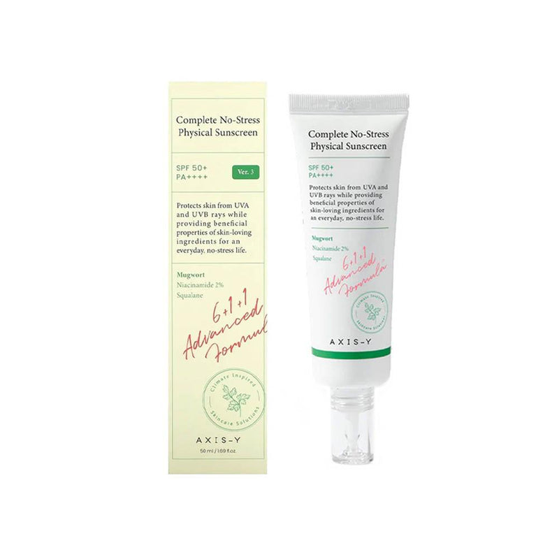 SPF 50 Sunscreen for Face Physical No-Stress AXIS-Y 50ml