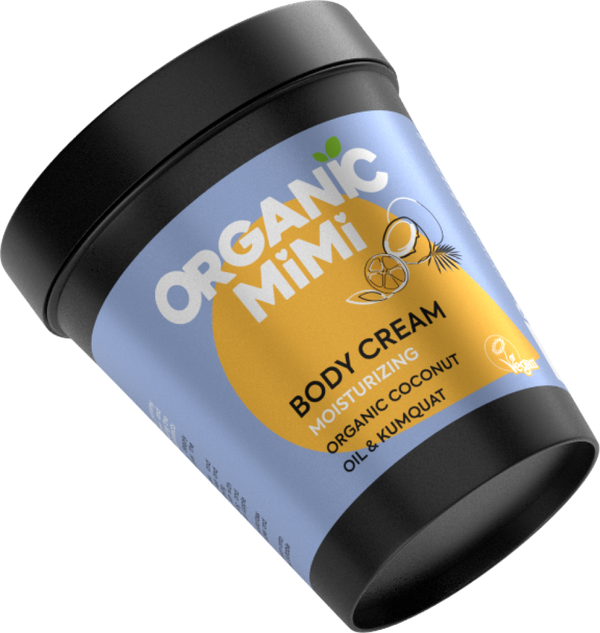 Top Rated Body Cream Moisturizing Coconut Oil and Kumquat Organic Mimi 200ml