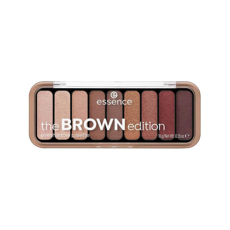 Brown Eyeshadow Palette 10 Shades Matte & Shimmer Warm Neutrals Essence