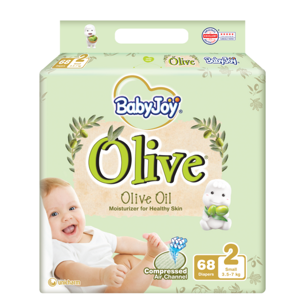 Top Rated Diapers Size 2 Olive Oil Infused Baby Joy 68 Pack