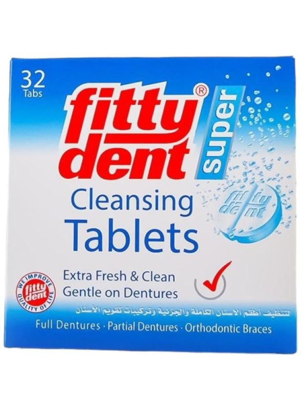 Fitty Dent Denture Cleaning Tablets - 32 Tablets
