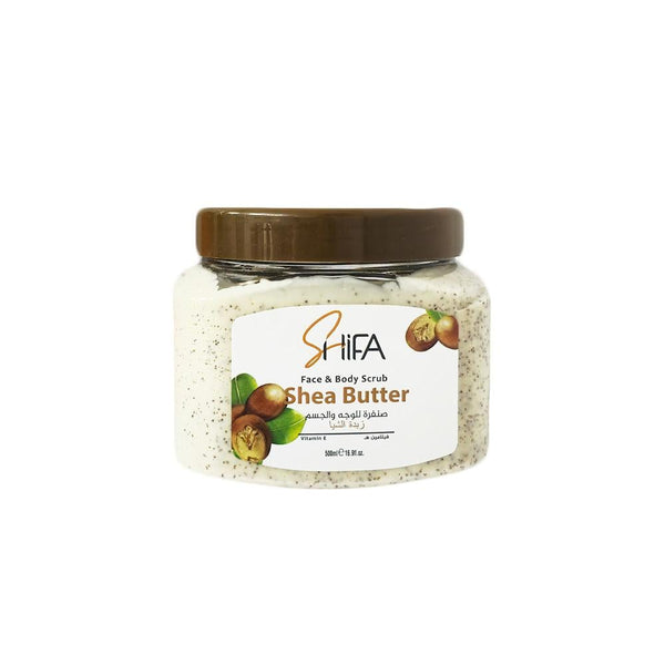Face and Body Scrub Shea Butter Exfoliating Shifa 500ml