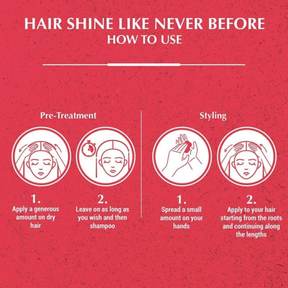 Vatika Hair Styling Cream with Honey & Castor for Hair Repair & Shine 210ml