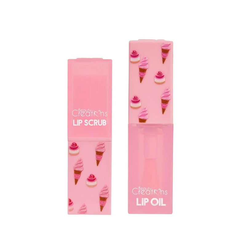 Beauty Creations Sweet Dose Lip Care Set, Scrub and Oil, Shea Butter