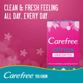 Unscented Panty Liners Cotton Soft Carefree 34 Count