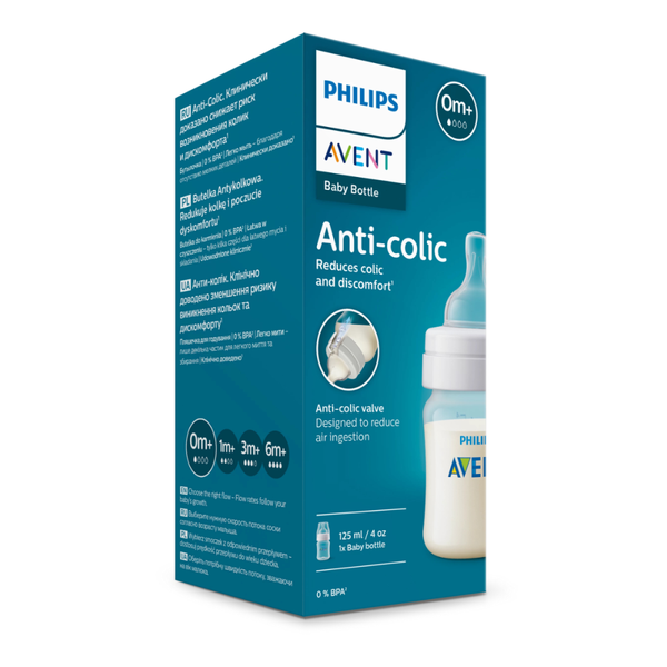 Avent Bottle Starter Kit Anti-Colic Plastic 125ml Single Pack