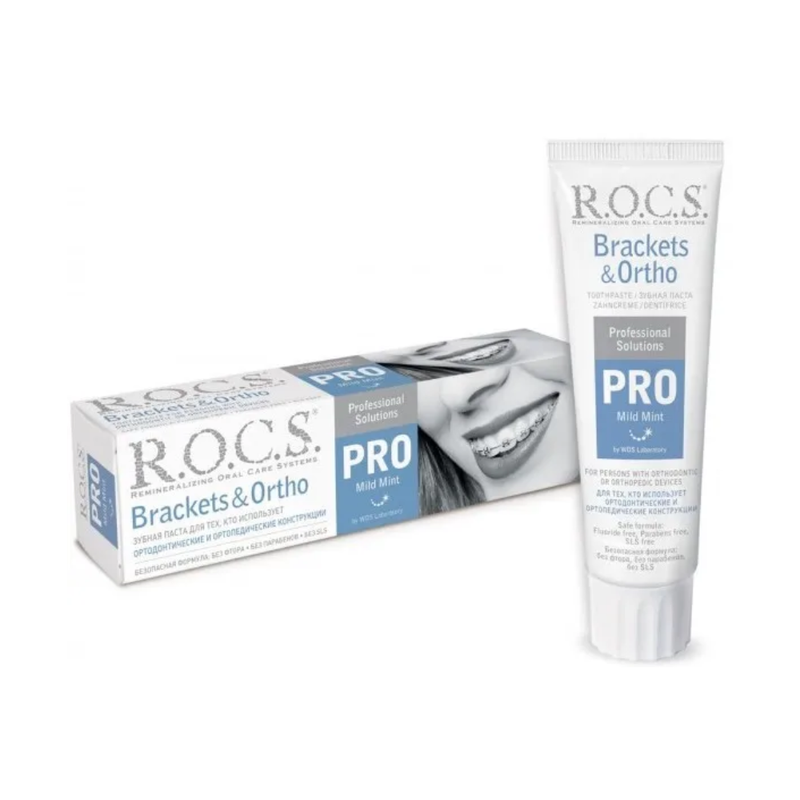 Rocs Orthodontic Toothpaste Enamel Strengthening Ice Cream Flavor 135g