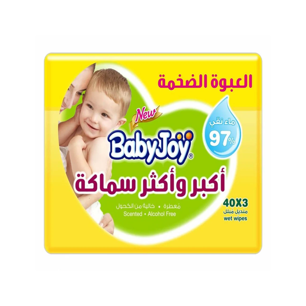 Babyjoy Baby Wipes Scented Thick 120 Count