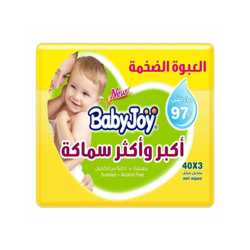 Babyjoy Baby Wipes Scented Thick 120 Count