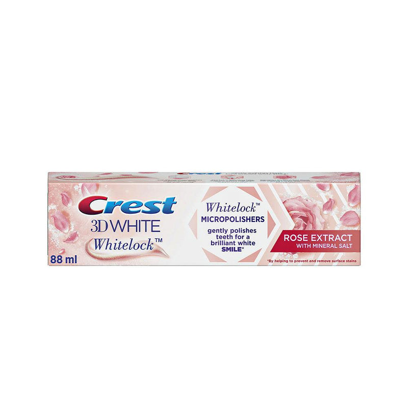 Crest Brilliance Toothpaste White Look Rose Extract Mineral Salt 88ml