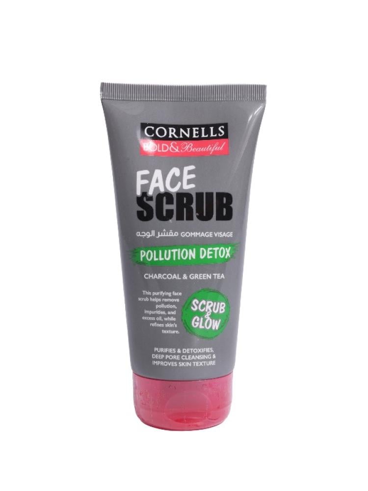 Cornells Charcoal & Green Tea Facial Scrub - 150ml