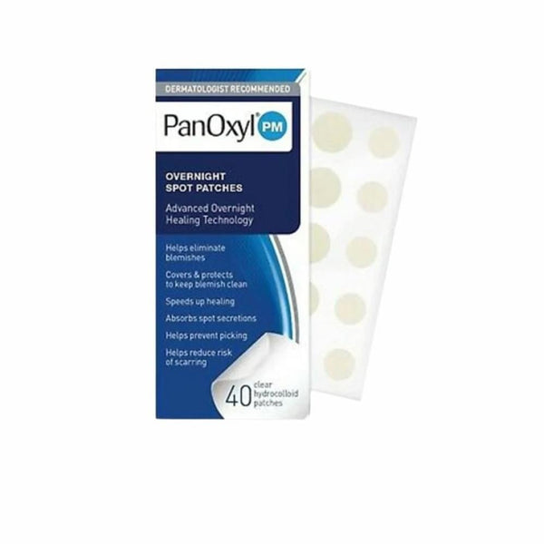 PanOxyl PM Overnight Spot Patches Hydrocolloid Blemish Covers 40 Count