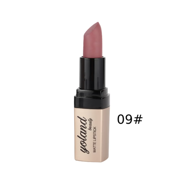 Yolande Beauty Creamy Matte Lipstick 09, Vitamin E, Macadamia Oil, 3.8g