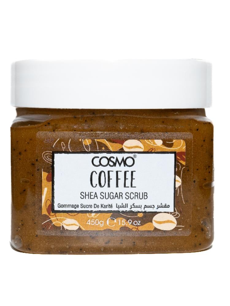 Coffee and Shea Butter Body Exfoliating Sugar Scrub by Cosmo 450g