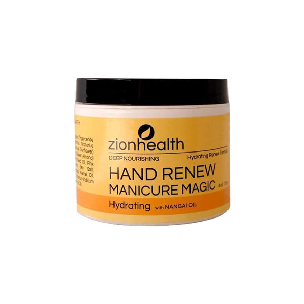 Zion Health Hand and Nail Scrub and Moisturizer, Exfoliating, 113g
