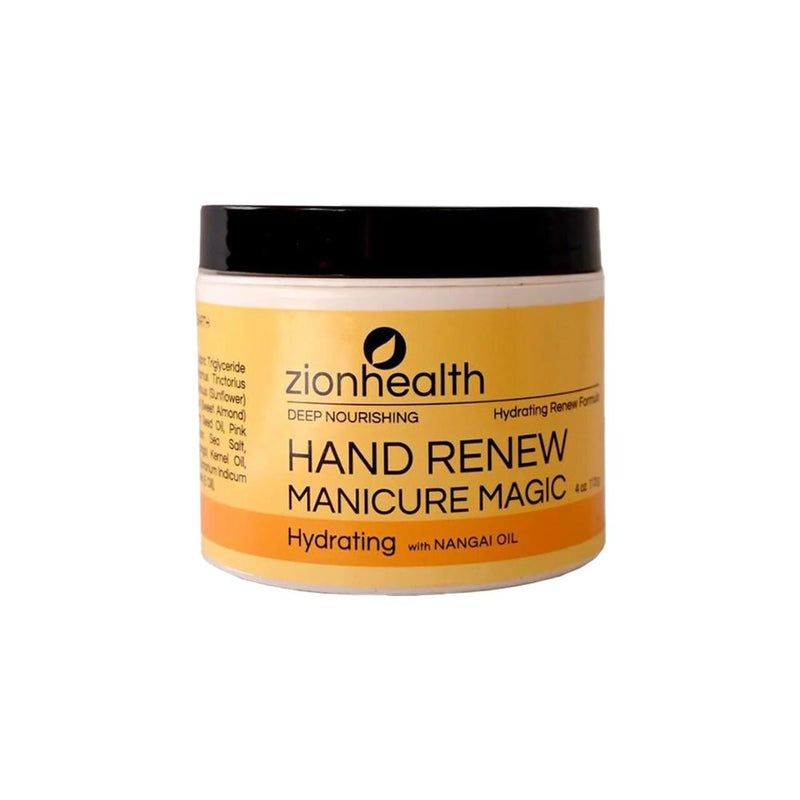 Zion Health Hand and Nail Scrub and Moisturizer, Exfoliating, 113g