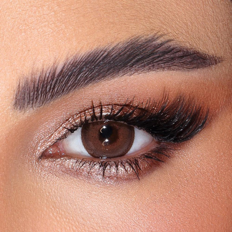 Colored Contact Lenses Monthly Ginger Brrad Warm Tones Amara 2 Pack