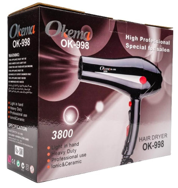 Hair Dryer Versatile Styling Best Hair Dryer 2022 Okema OK998