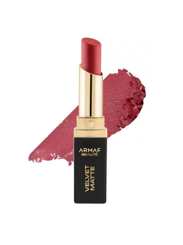 Matte Lipstick for Dry Lips Velvet Finish Shea Butter Armaf Beauty Giselle 4g