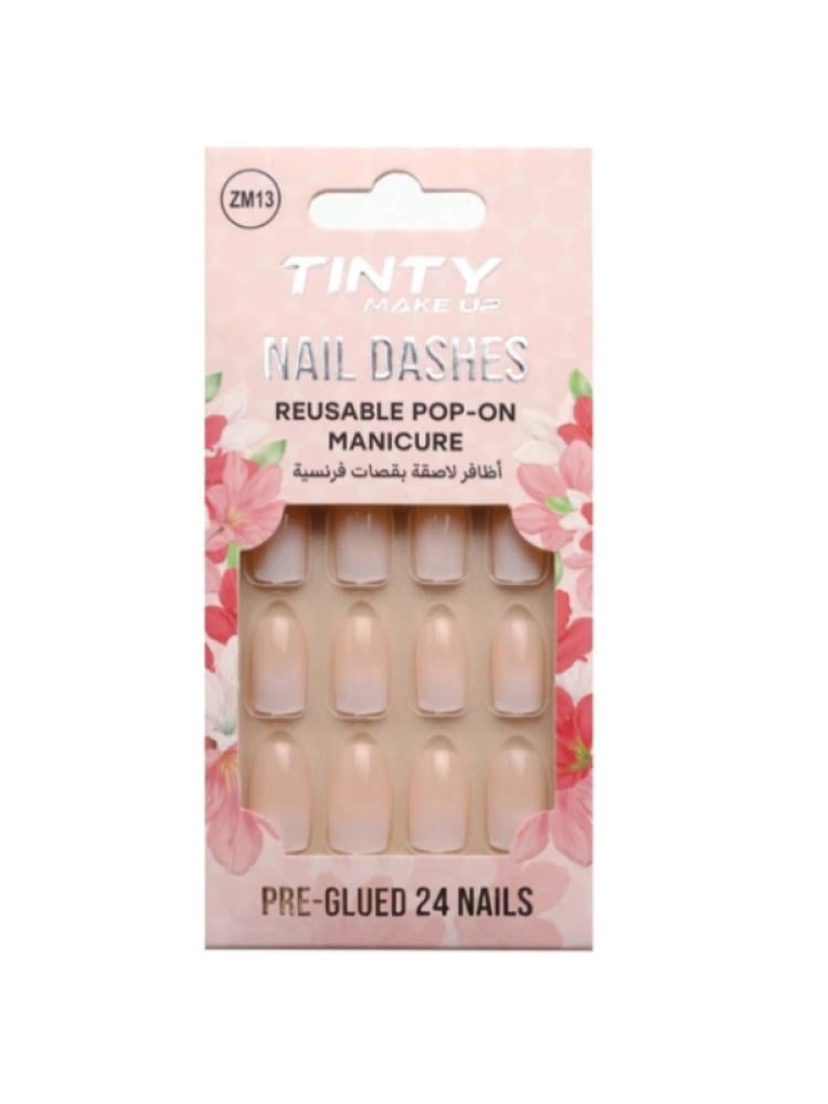 Easy French Tip Nails at Home Press On TINTI 24 Pieces ZM13
