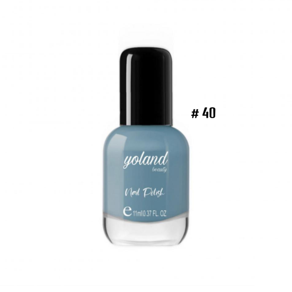 Yolande Beauty Nail Polish, Quick-Drying Formula, Glossy Finish, Shade 40