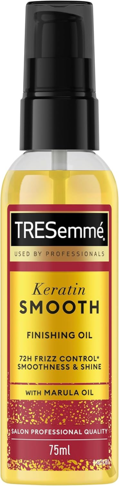 Hair Oil Finishing Shine & Heat Protection Keratin Smooth Tresemme 75ml