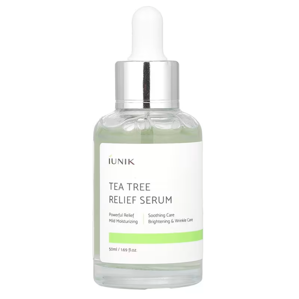 Buy Face Serum Tea Tree Relief Serum Soothing Calming Sensitive Skin iUNIK 50ml