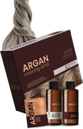 Argan Hair Dye Set 8.1 Light Ash Blonde with Argan Oil - 75ml